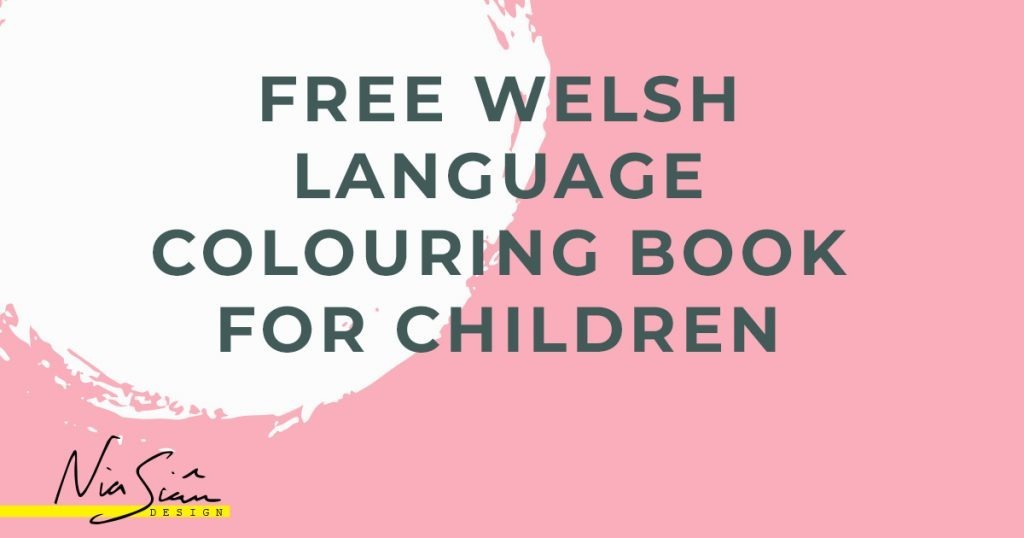 free welsh language colouring book for children